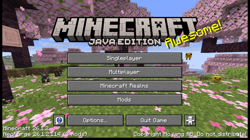 Minecraft lancé avec NeoForge depuis le launcher
